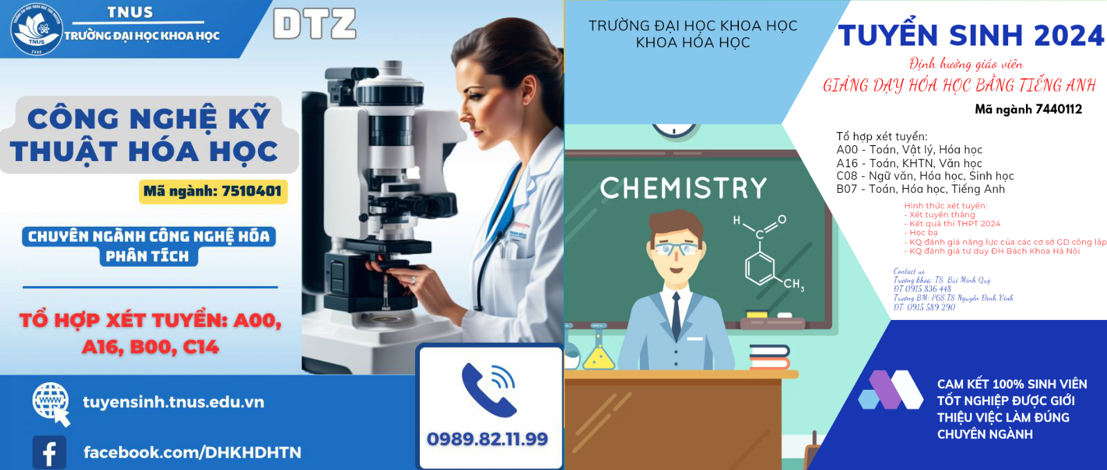 Thông tin tuyển sinh ngành Công nghệ kỹ thuật hóa học - Trường Đại học Khoa học - ĐH Thái Nguyên